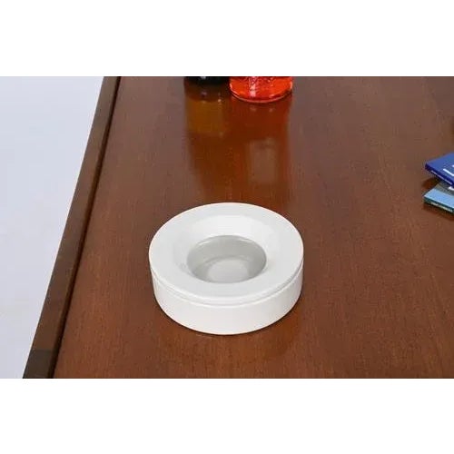 White Ceramic Ashtray by Angelo Mangiarotti for Danese Milano, 1960s For Sale - Image 10 of 13