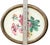Wood Antique Oval Framed Hand-Painted Geranium Study on Linen For Sale - Image 7 of 10