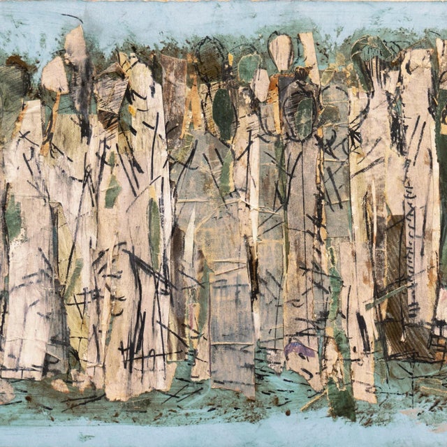 1950s 'Abstracted Figural' by Alex Gonzales, 1958; Carmel Art Association, San Francisco Art Institute For Sale - Image 5 of 10