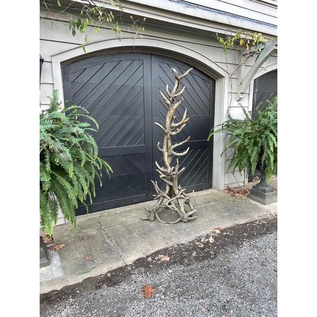 Tall and Fabulous Faux Antler Coat/Hall Rack | Chairish