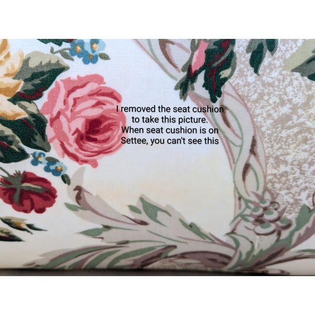 Vintage Chintz Brunschwig Fils Upholstered Settee by Century Furniture For Sale - Image 12 of 14