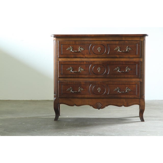 Vintage 18th Century French Provençal Louis XVI Walnut Commode For Sale - Image 5 of 16