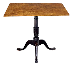 Antique Swedish Square Tilt Top Table, 1860