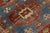 Antique Malayer Runner Rug With Geometric Medallions in Muted Blue & Rust For Sale In New York - Image 6 of 9