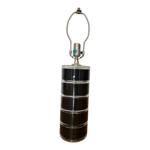 Vintage 1980s Optique Stacked Lucite Table Lamp