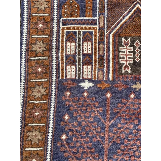 Textile Vintage Baluch Afghan Rug For Sale - Image 7 of 15
