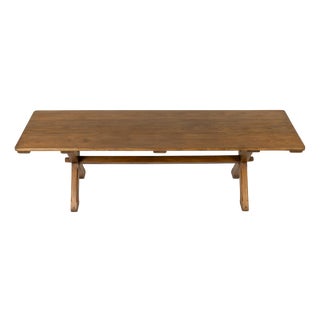 20th Century English Pine Refectory Table For Sale