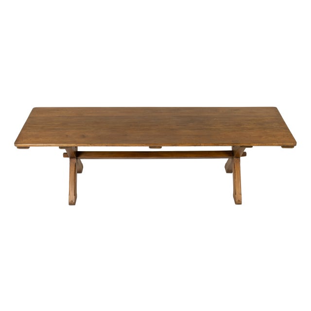 20th Century English Pine Refectory Table For Sale