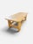 Mid-Century Modern Brutalist Coffee Table in Oak, Belgium, 1970s For Sale - Image 3 of 8