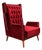Giuseppe Scapinelli Armchair in Hardwood & Ruby Cotton Velvet, Brazil, 1956 For Sale