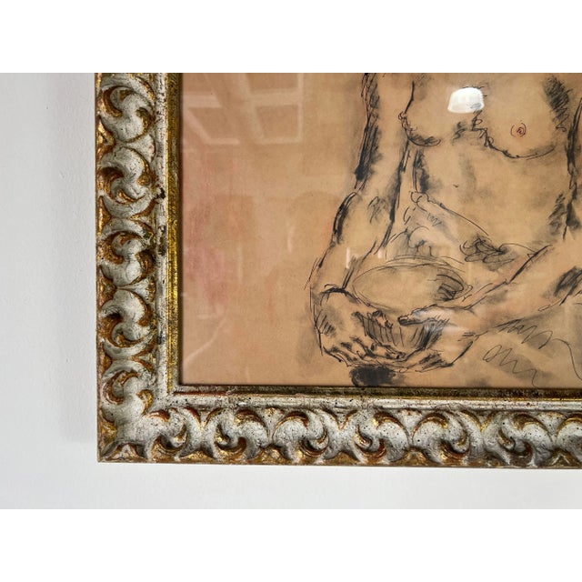 French Chantal Quenneville [1897-1959] Woman Portrait Painting For Sale In Miami - Image 6 of 13