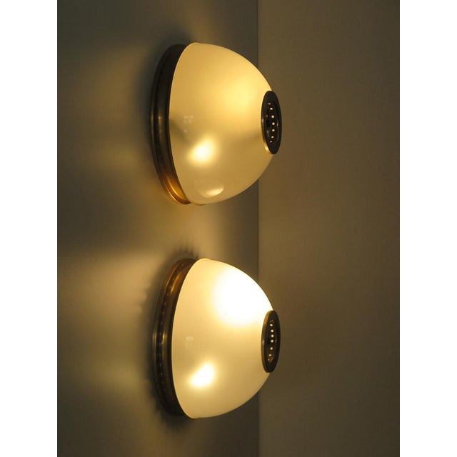 LSP3 Mezzopallone Wall Lamps attributed to Luigi Caccia Dominioni for Azucena, Italy, 1960s, Set of 2 For Sale - Image 6 of 15