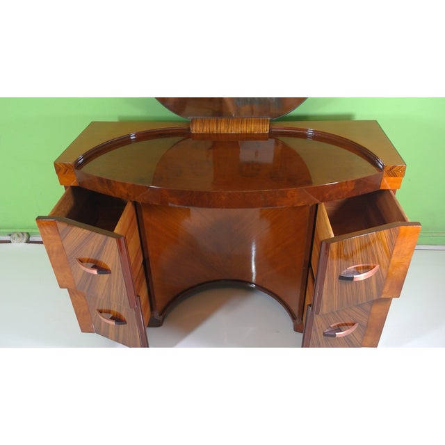 Polished Art Deco Vanity For Sale - Image 4 of 11