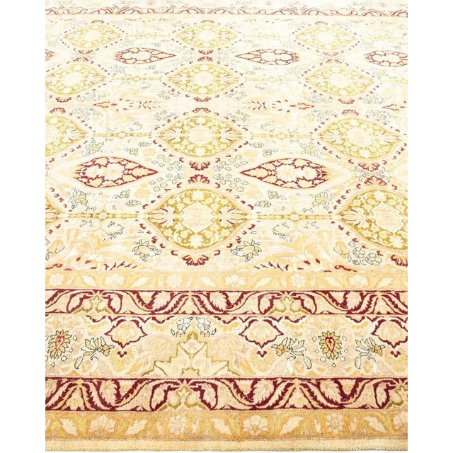 Solo Rugs Mogul, One-of-a-Kind Hand-Knotted Area Rug in Ivory, 8' 1" x 10' 1" For Sale - Image 4 of 8