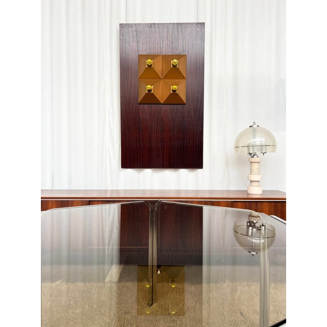 Chrome and Hexagonal Glass Dining Table, 1970s For Sale - Image 13 of 17