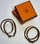 Chestnut 1990s Hermes “Tillet” Leather Wrap Bracelets - A Pair - Original Orange Hermes Boxes Included - For Sale - Image 8 of 9