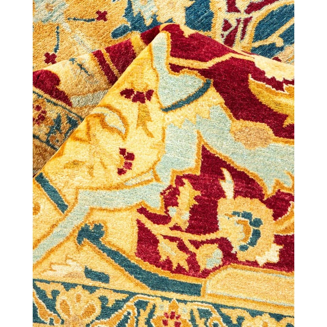 Textile Vintage Moroccan Hand Knotted Wool Area Rug, Burgundy - 7'10" X 10'1" For Sale - Image 7 of 9