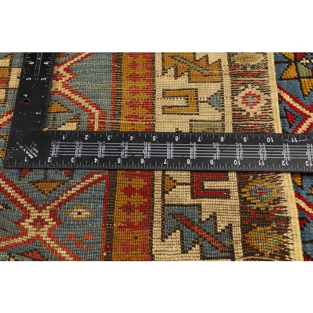 Textile Mid-19th Century Caucasian Shirvan Rug, 03'04 X 04'00 For Sale - Image 7 of 10