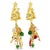 Green Ritzy Couture DeLuxe Christmas Tree Earrings Holiday Charm 22k Gold Plated, A Pair For Sale - Image 8 of 10