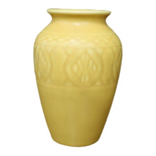 Rookwood Pottery Yellow Matte Glaze Art Deco Vase, Form 2870 For Sale