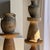 Indonesian Light Grey-Beige Terracotta Vase with 4 Small Handles and a Tall Neck For Sale - Image 6 of 18