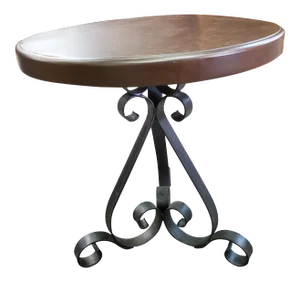 Vintage Traditional Iron/Metal Side Table