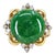 Late 20th Century 18k Jade Ring, Size 5 For Sale