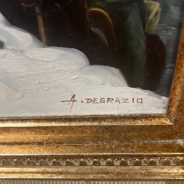 Oil on Canvas Painting by A. Degrazio Copy of "The Romney Expedition" Depicting Major General Thomas J. "Stonewall" Jackson For Sale - Image 9 of 12