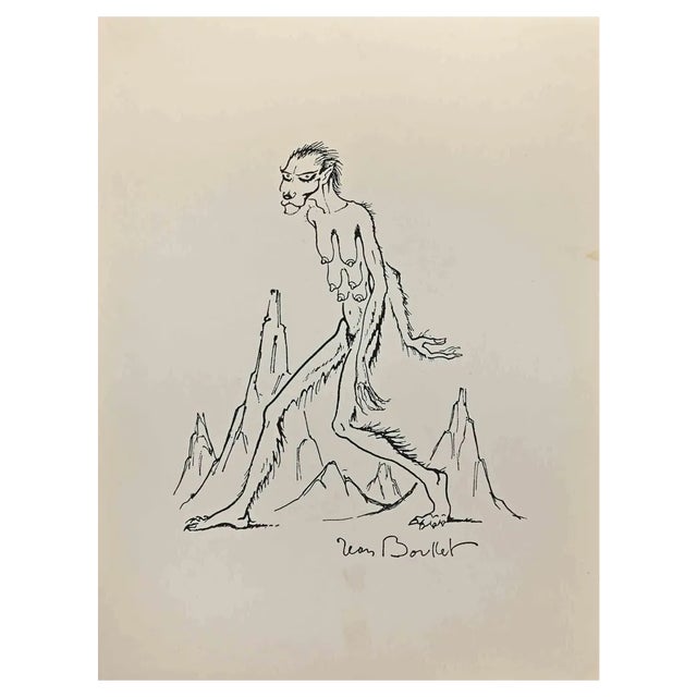 Leon Boullet, Metamorphosis, Lithograph, 1950s For Sale