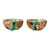 Pair of Early Japanese Plique-a-Jour Bowls from Nagoya For Sale
