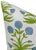 Modern Mughal Linen Pillow Cover in Blue Green, 22x22 Pillow For Sale - Image 3 of 4
