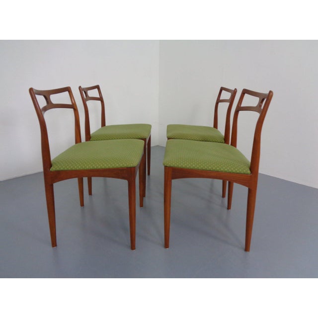 Brown Model 94 Teak Dining Chairs by Johannes Andersen for Christian Linneberg, 1960s, Set of 4 For Sale - Image 8 of 17