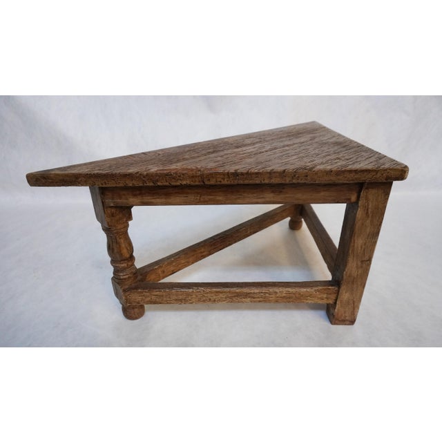 Low Beautifully Carved Wood Corner Table For Sale - Image 12 of 16