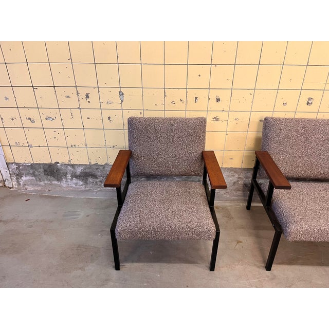 Belgian Sofas and Armchairs, 1960, Set of 3 For Sale - Image 6 of 9