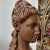 Metal 1900s Neoclassical Red Brick Patina Metal Italian Bust of a Woman For Sale - Image 7 of 10