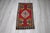 Red 1970s Turkish Vintage Hand Knotted Traditional Antique Hand Knotted Doormat Rug For Sale - Image 8 of 8