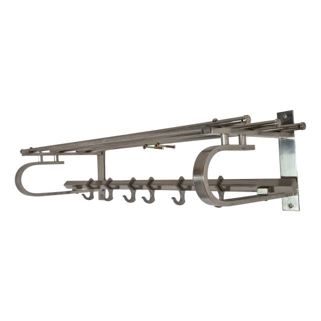 Bauhaus Wall Rack with Shelf, Germany, 1930s For Sale