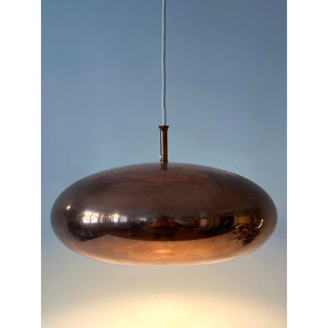 1960s Mid-Century Copper Pendant Lamp from Falkenbergs Belysning, Sweden, 1960s For Sale - Image 5 of 18