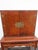 Chippendale Early 1920s Tall China Cabinet Cupboard With Brass Accent 6453 For Sale - Image 4 of 18
