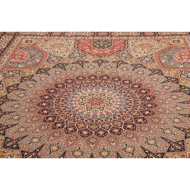 Brown Middle Eastern Rug in Pure Wool For Sale - Image 8 of 11