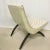 1950s Vintage Vinyl Scoop Chair in White Diamond Pattern For Sale - Image 5 of 9