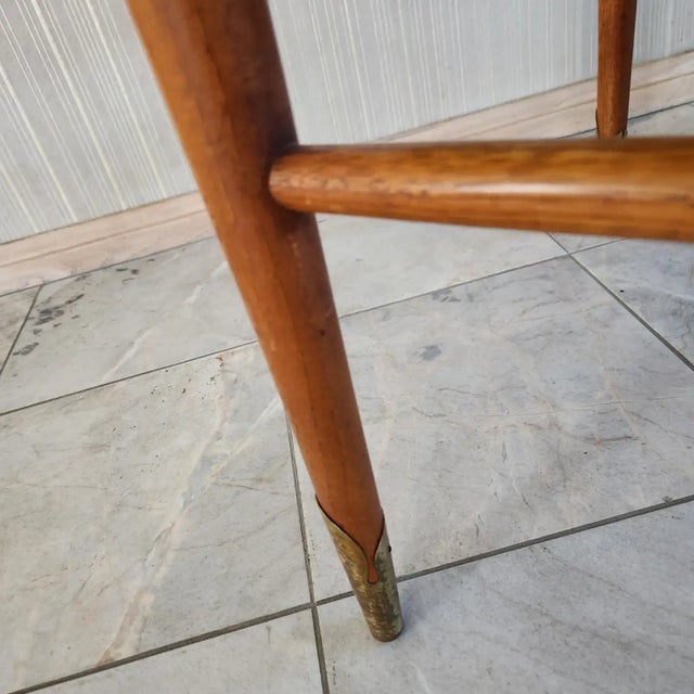 1950s Drop Leaf Walnut Side Table Copenhagen Lane Altavista For Sale - Image 16 of 16