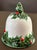 Pretty holly berry Christmas bell ornament. 3” x 3” x 3 1/2”.