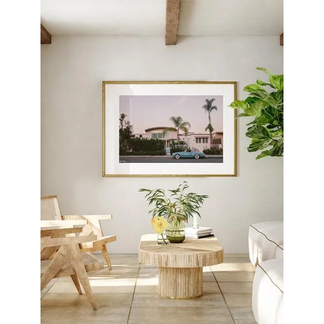 Contemporary "Laguna Beach Blue Benz" - Limited Edition Fine Art Photo - Horizontal 24"x36" - Coastal California Vintage Mercedes Benz Photo by Kristen M Brown For Sale - Image 3 of 4