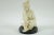 Lovely Ivory Color Composite Japanese Sculpture of a woman with stand.
