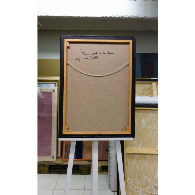 Contemporary Gilbert Pauli, First Words to Two Women, Oil on Canvas, 1994 For Sale - Image 3 of 10