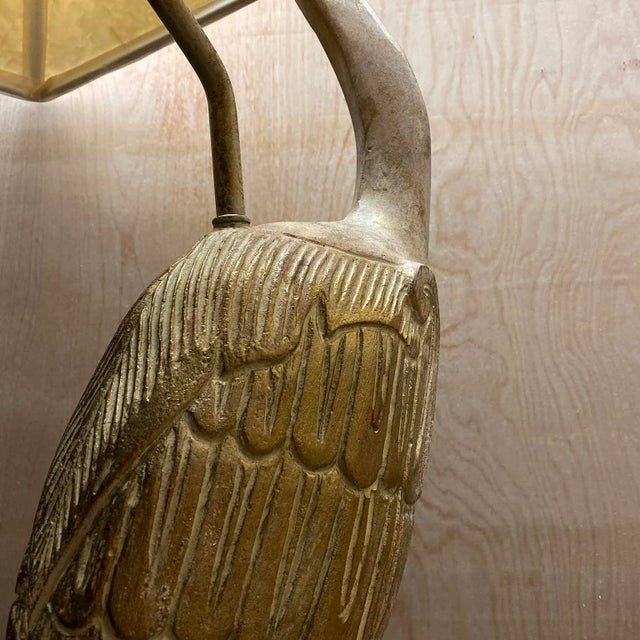 Late 20th Century Post Modern Wood Crane Floor Lamp For Sale - Image 10 of 12