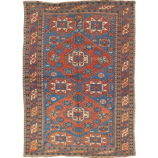 Keivan Woven Arts, M14-0905, Antique Caucasian Shirvan Rug- 3′4″ × 5′1″ For Sale