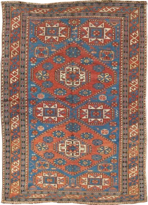 Keivan Woven Arts, M14-0905, Antique Caucasian Shirvan Rug- 3′4″ × 5′1″