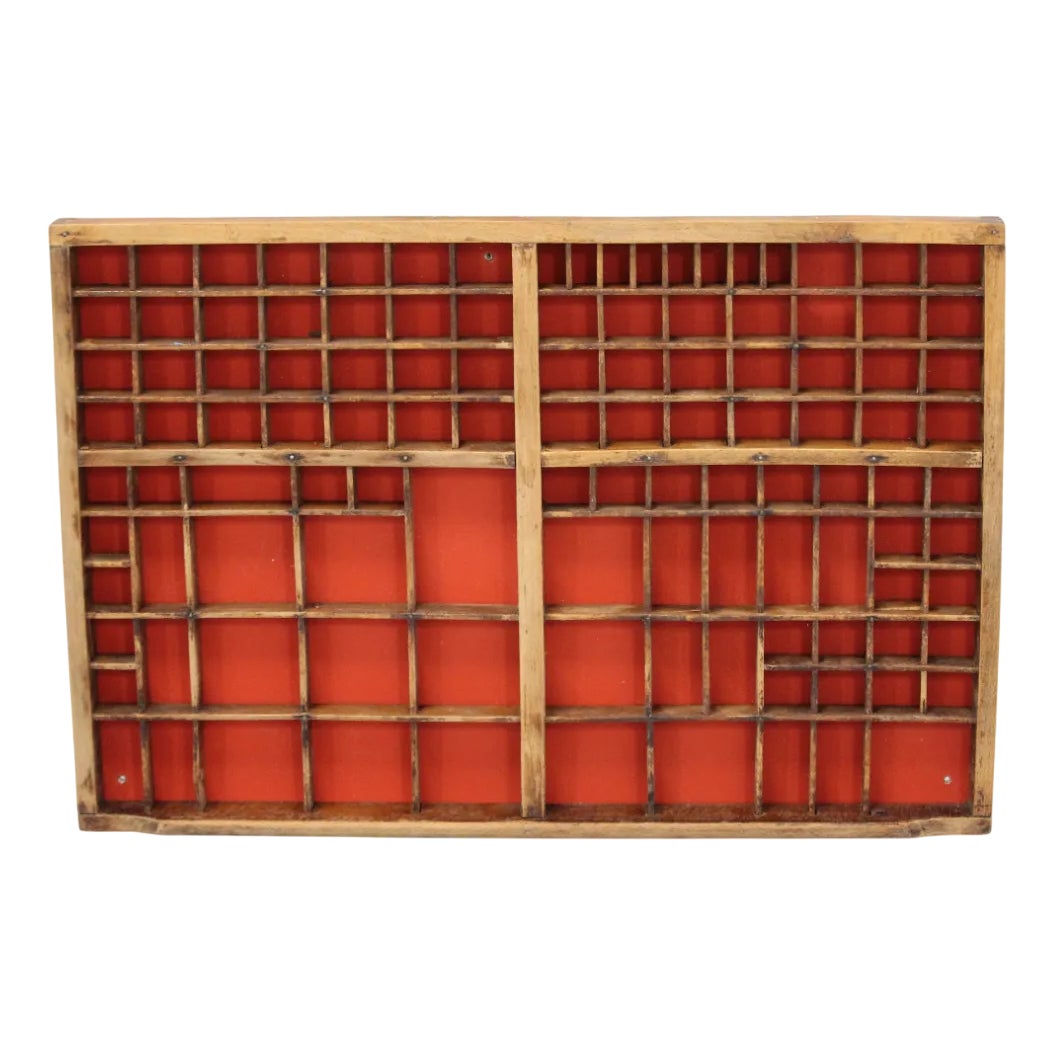Large Printer Tray Letterpress Drawer, 1950s | Chairish